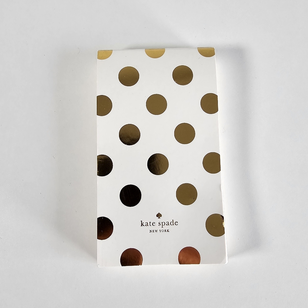 Kate Spade Gold Polka Dot Mini Notepad